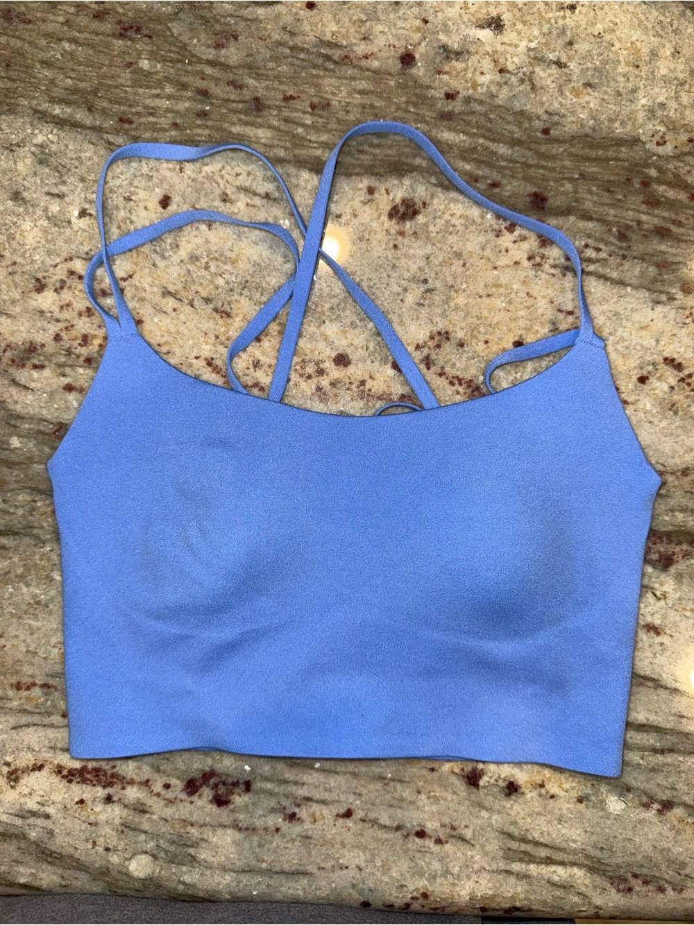 aerie Periwinkle Crisscross Sports Bralette